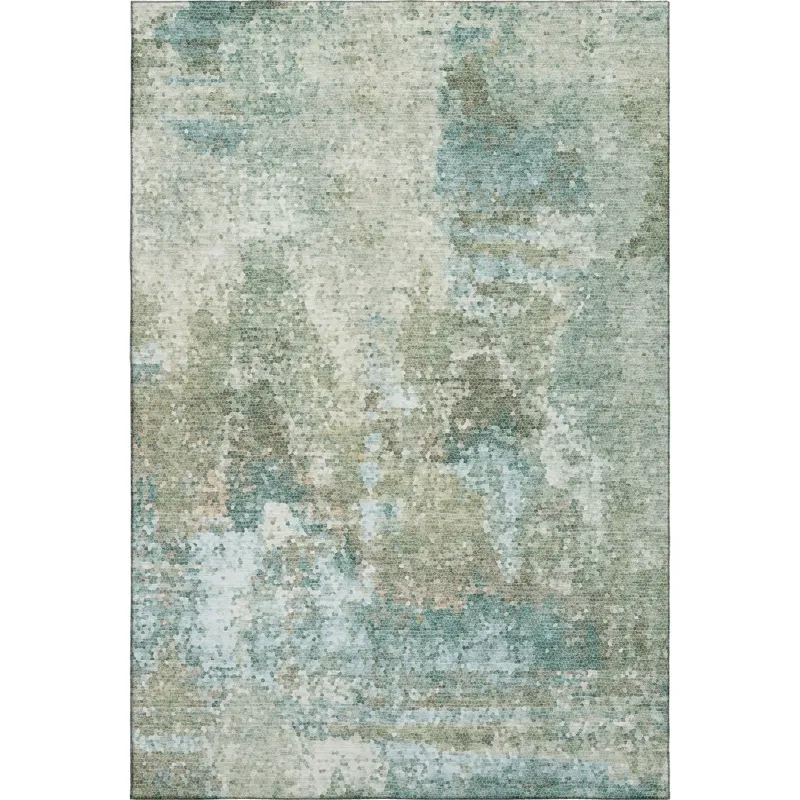 Luxury Washable Lumara Seafoam 8\' x 10\' Rug