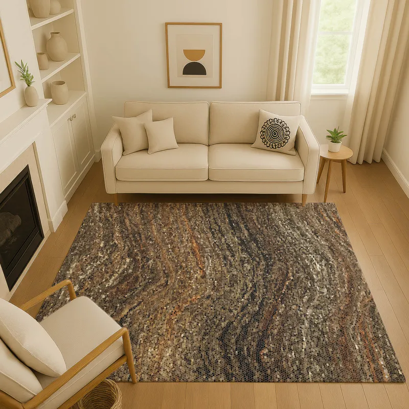 Luxury Washable Lumara Brown 8\' x 10\' Rug
