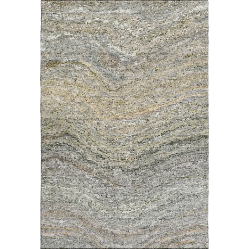 Luxury Washable Lumara Granite 2\'6\" x 3\'10\" Rug