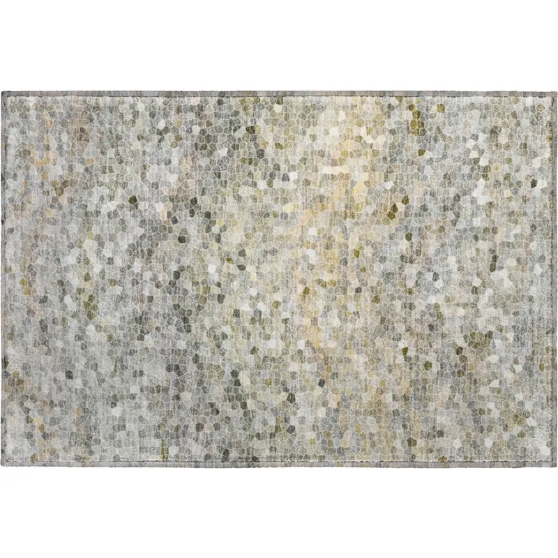 Luxury Washable Lumara Granite 1\'8\" x 2\'6\" Rug