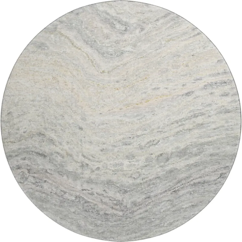 Luxury Washable Lumara Linen 8\' x 8\' Round Rug