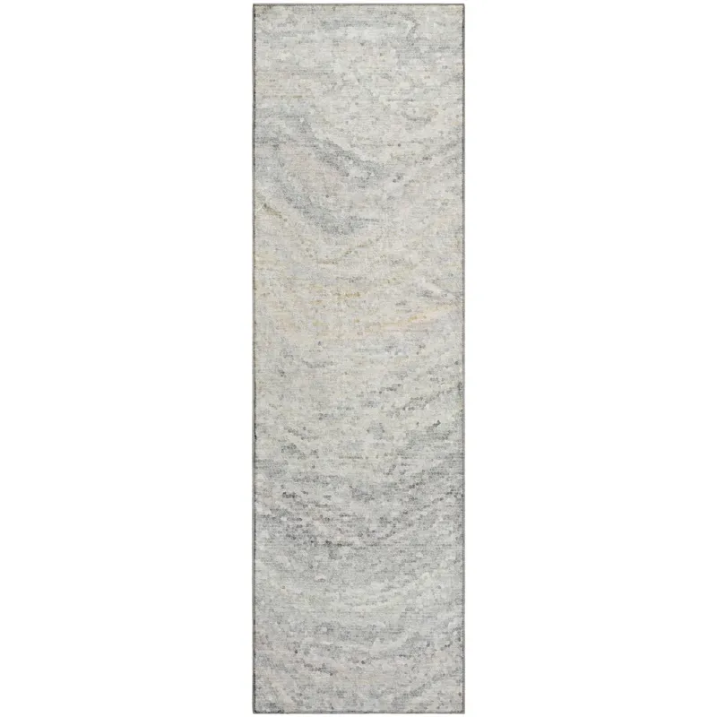 Luxury Washable Lumara Linen 2\'3\" x 7\'6\" Runner Rug