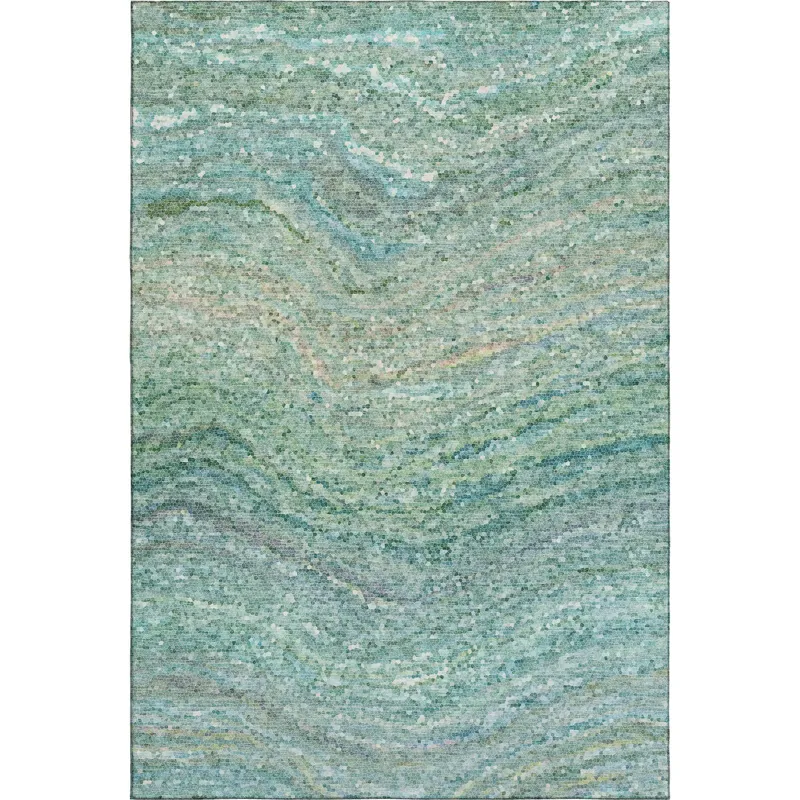 Luxury Washable Lumara Teal 10\' x 14\' Rug