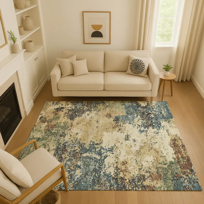Luxury Washable Lumara Multi 9\' x 12\' Rug