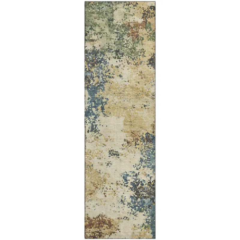 Luxury Washable Lumara Multi 2\'3\" x 7\'6\" Runner Rug