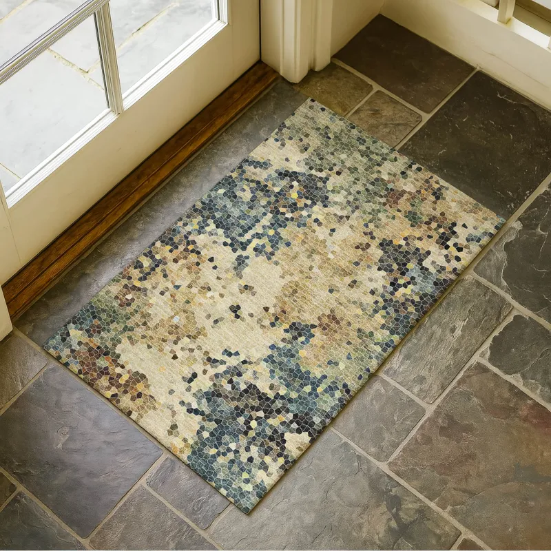 Luxury Washable Lumara Multi 1\'8\" x 2\'6\" Rug