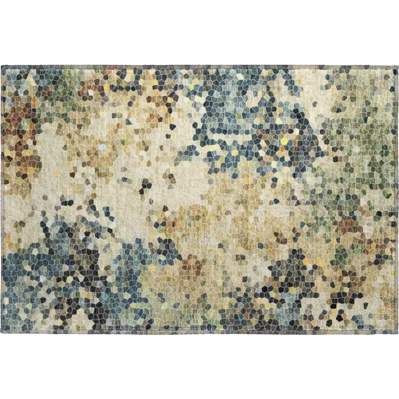 Luxury Washable Lumara Multi 1\'8\" x 2\'6\" Rug