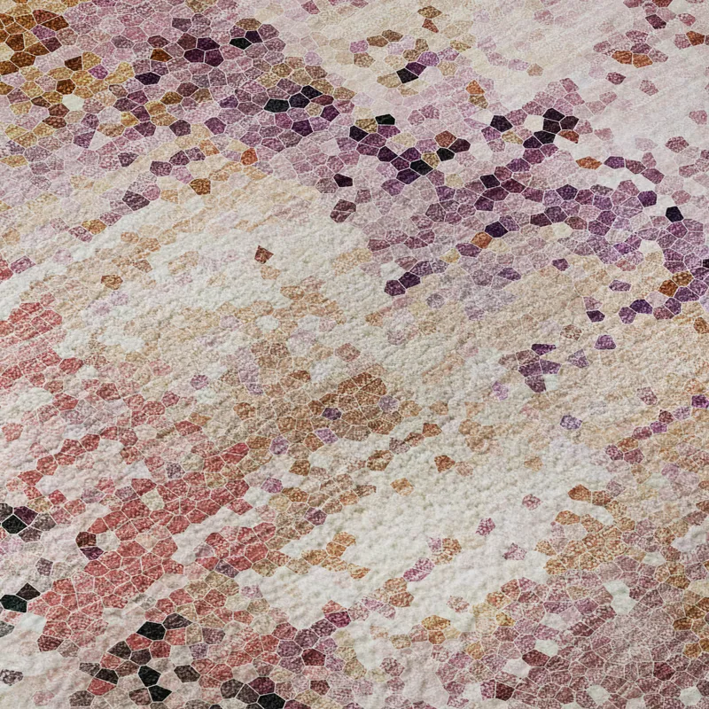 Luxury Washable Lumara Blush 1\'8\" x 2\'6\" Rug