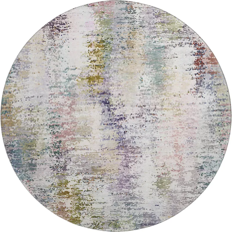 Luxury Washable Lumara Confetti 8\' x 8\' Round Rug