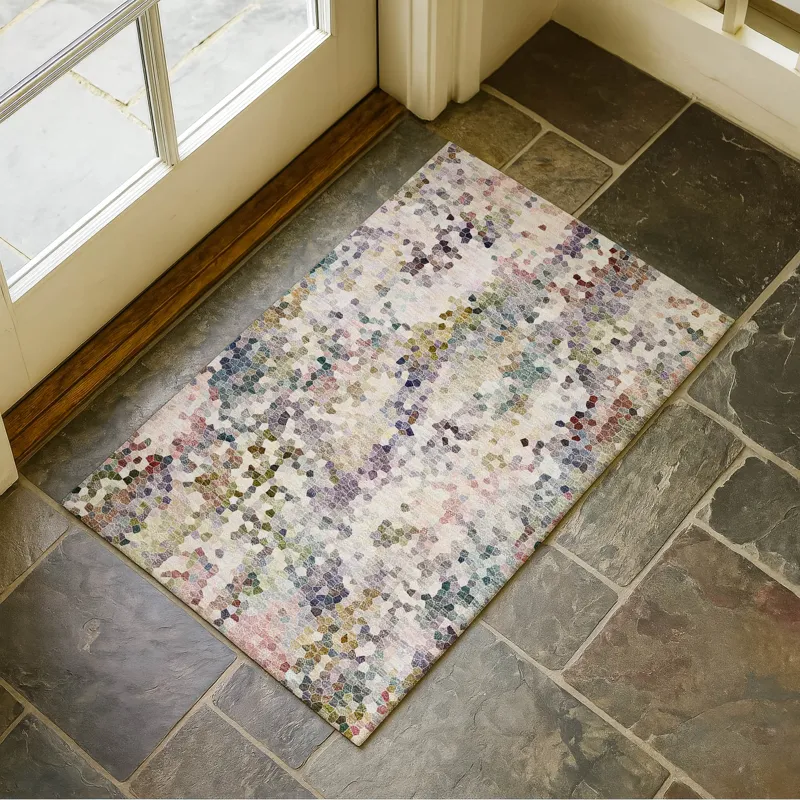 Luxury Washable Lumara Confetti 1\'8\" x 2\'6\" Rug