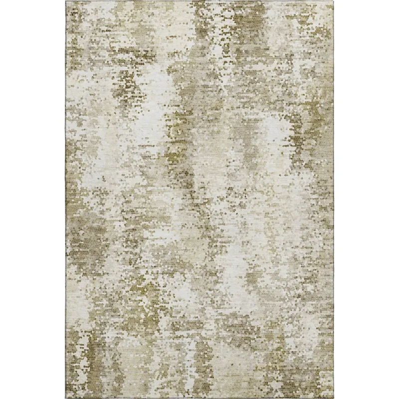 Luxury Washable Lumara Khaki 2\'6\" x 3\'10\" Rug