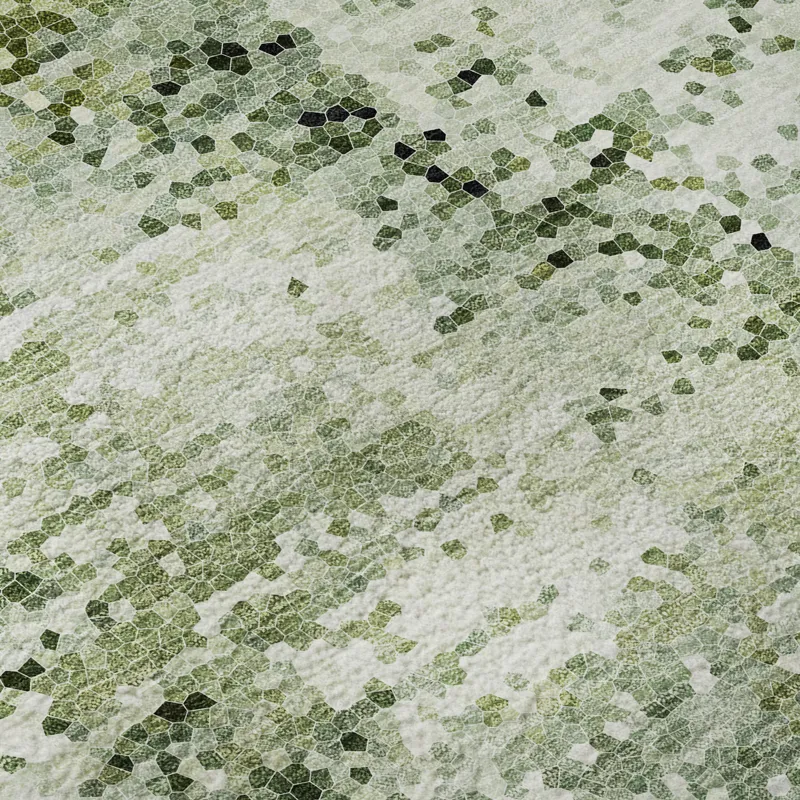 Luxury Washable Lumara Olive 2\'6\" x 3\'10\" Rug