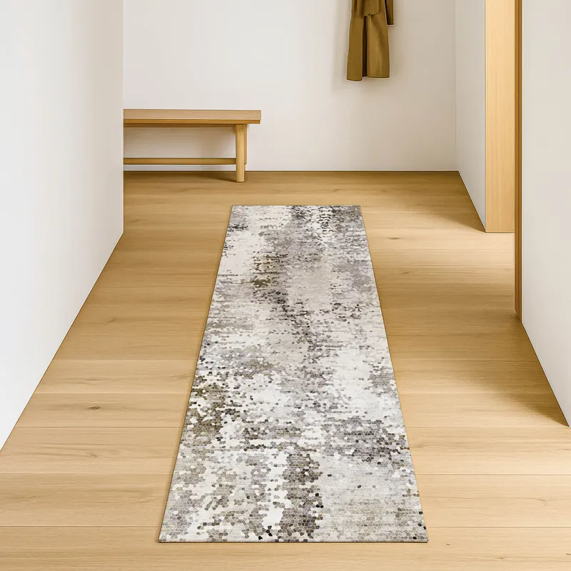 Luxury Washable Lumara Putty 2\'3\" x 7\'6\" Runner Rug