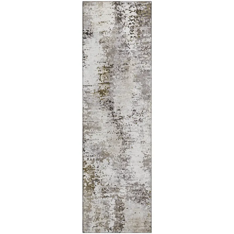 Luxury Washable Lumara Putty 2\'3\" x 7\'6\" Runner Rug