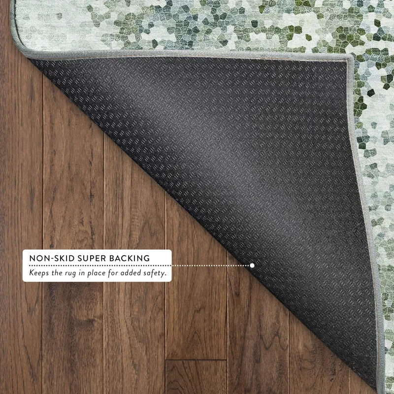 Luxury Washable Lumara Sage 8\' x 10\' Rug