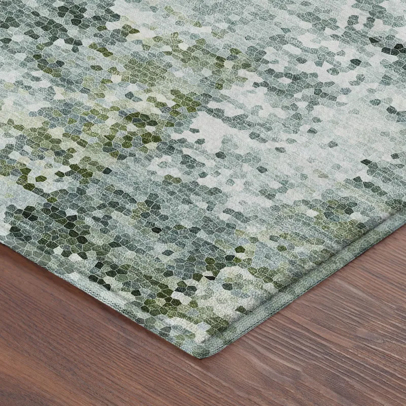 Luxury Washable Lumara Sage 8\' x 10\' Rug