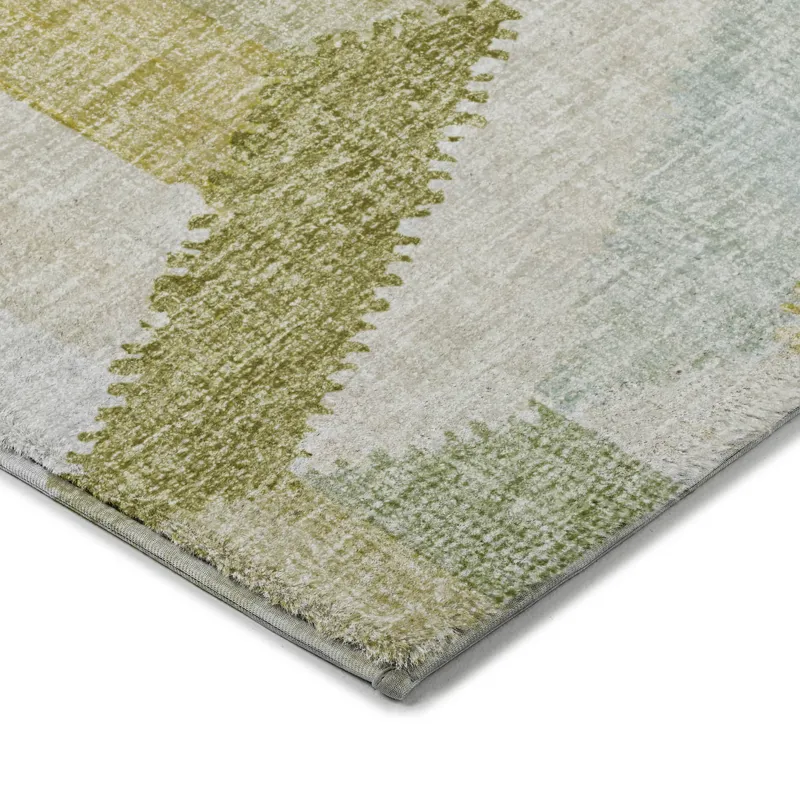 Luxury Washable Lorenzo Aloe 5\' x 7\'6\" Rug