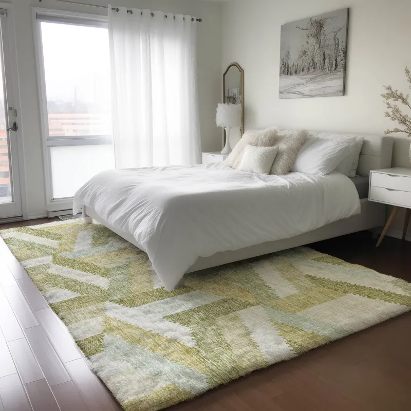 Luxury Washable Lorenzo Aloe 5\' x 7\'6\" Rug