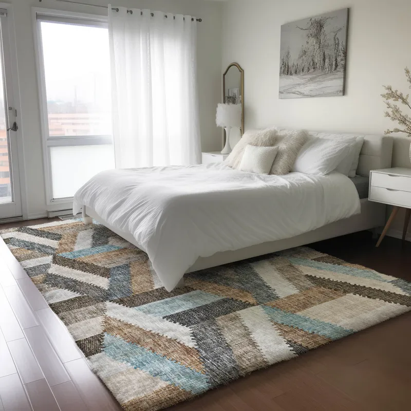 Luxury Washable Lorenzo Brown 2\'6\" x 3\'10\" Rug