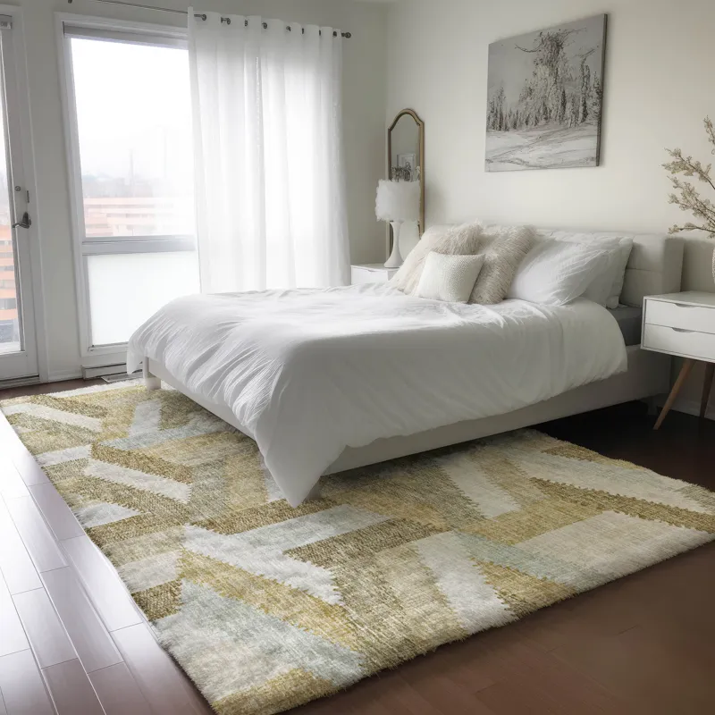 Luxury Washable Lorenzo Tan 8\' x 10\' Rug