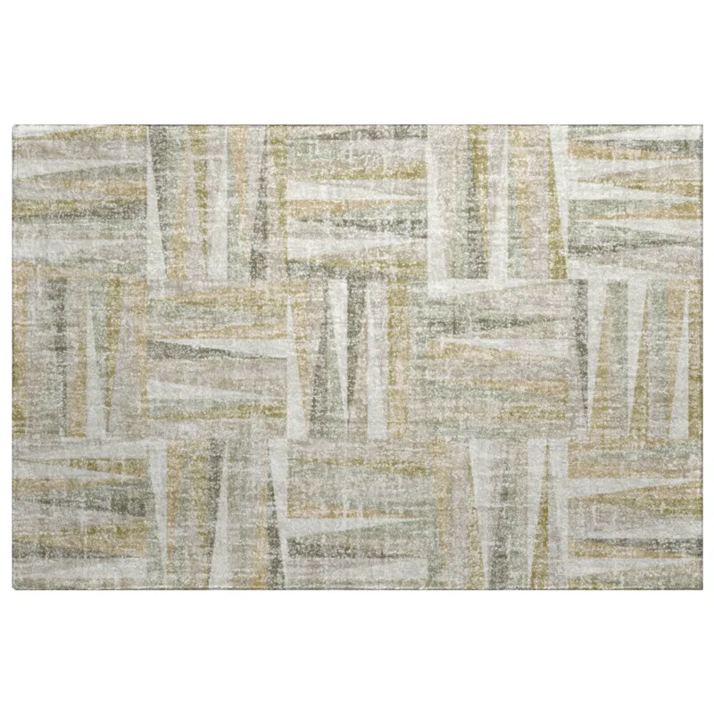 Luxury Washable Lorenzo Linen 1\'8\" x 2\'6\" Rug