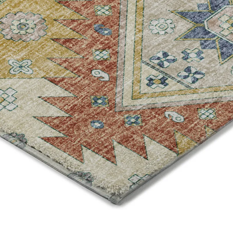 Luxury Washable Lorenzo Ivory 8\' x 10\' Rug