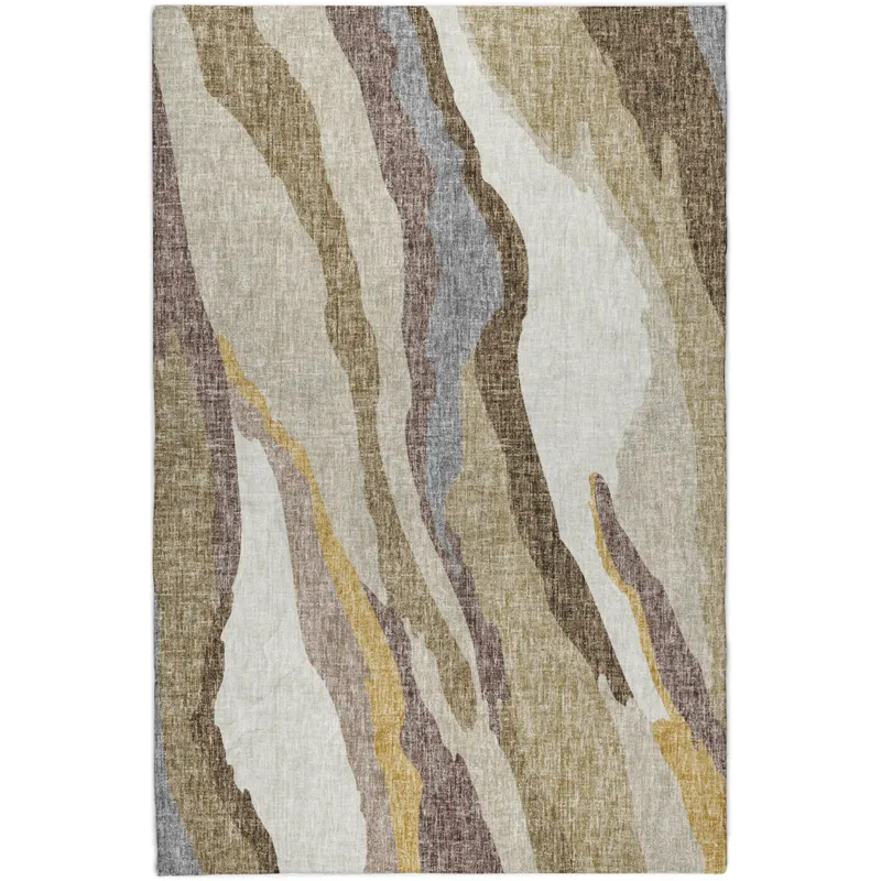 Luxury Washable Lorenzo Beige 2\'6\" x 3\'10\" Rug