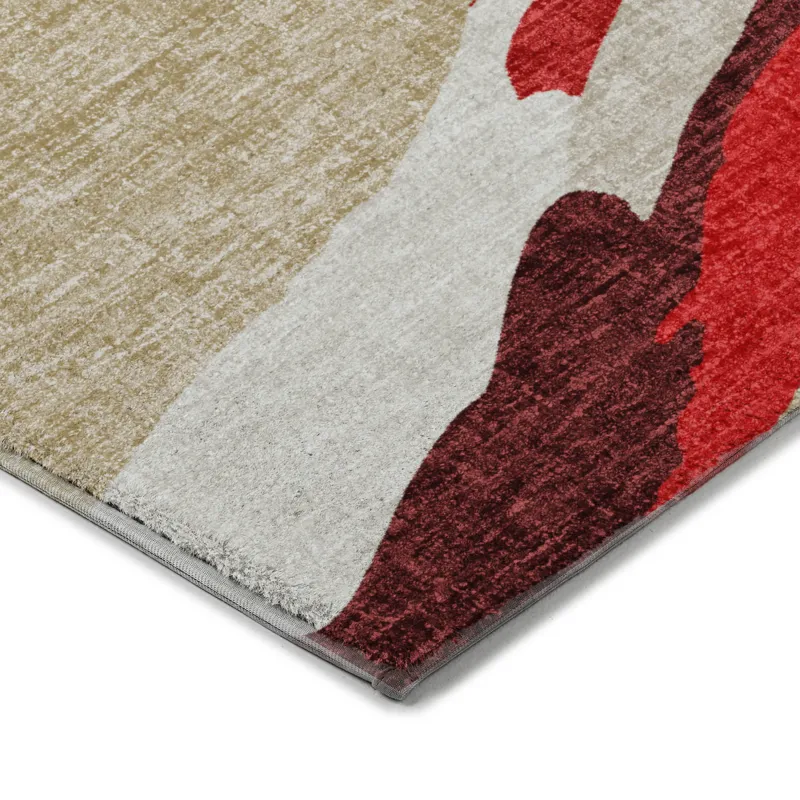Luxury Washable Lorenzo Red 10\' x 14\' Rug