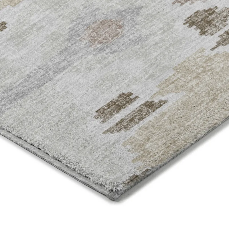 Luxury Washable Lorenzo Ivory 2\'3\" x 7\'6\" Runner Rug