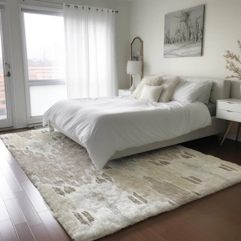 Luxury Washable Lorenzo Ivory 10\' x 14\' Rug