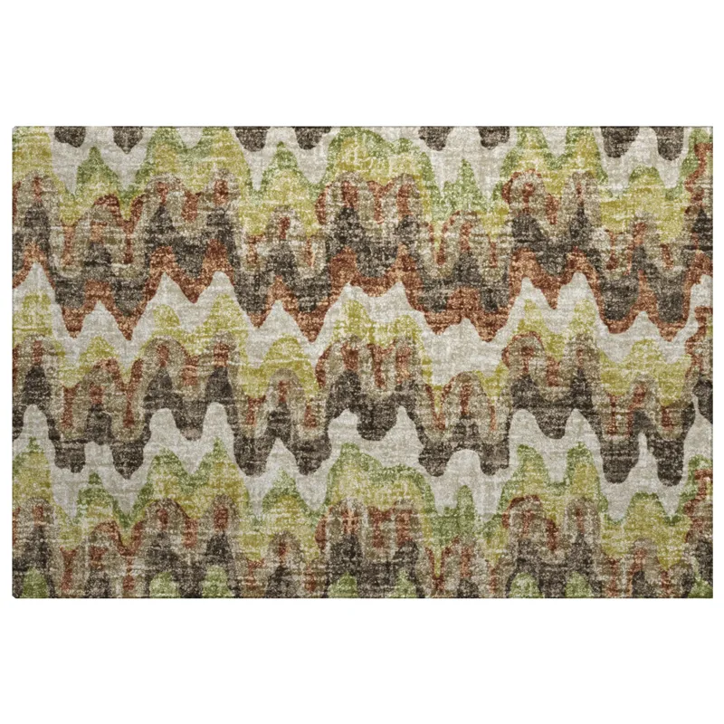 Luxury Washable Lorenzo Chocolate 1\'8\" x 2\'6\" Rug