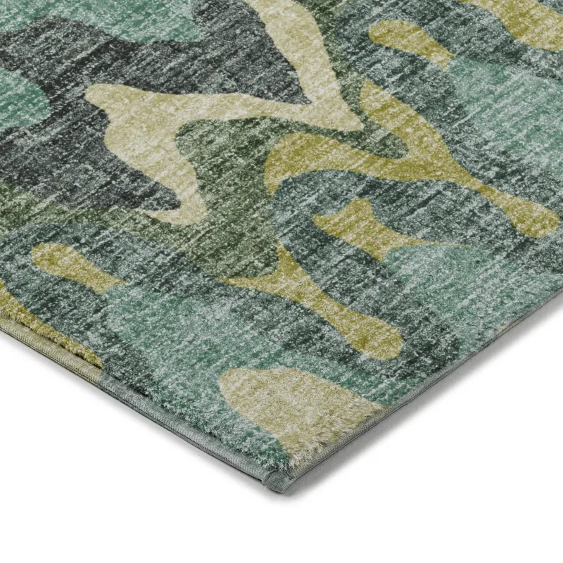 Luxury Washable Lorenzo Teal 3\' x 5\' Rug