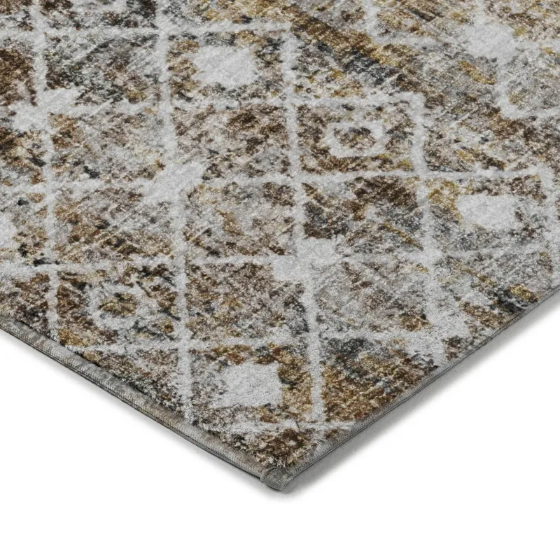 Luxury Washable Lorenzo Brown 2\'6\" x 3\'10\" Rug