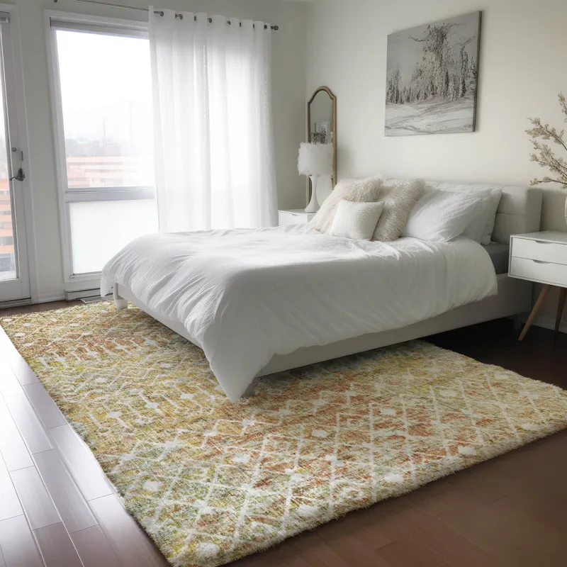 Luxury Washable Lorenzo Peach 2\'6\" x 3\'10\" Rug