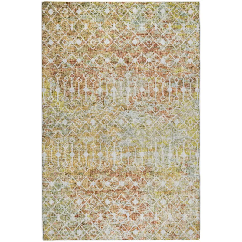 Luxury Washable Lorenzo Peach 2\'6\" x 3\'10\" Rug
