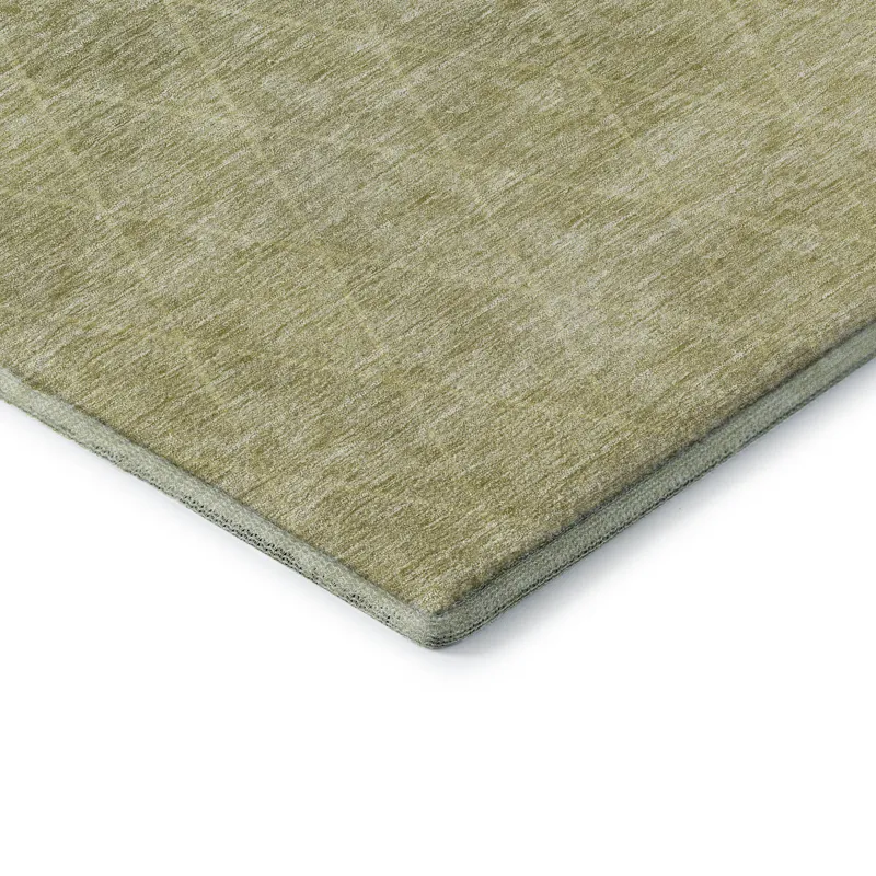 Luxury Washable Lazio Aloe 1\'8\" x 2\'6\" Rug