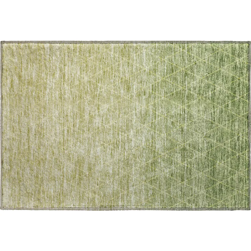 Luxury Washable Lazio Aloe 1\'8\" x 2\'6\" Rug