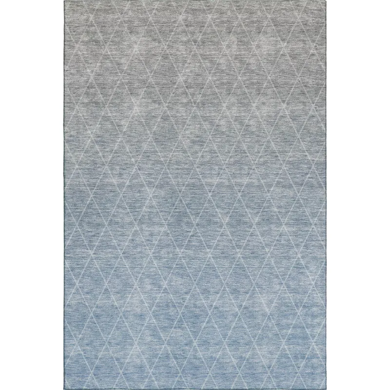 Luxury Washable Lazio Blue 9\' x 12\' Rug