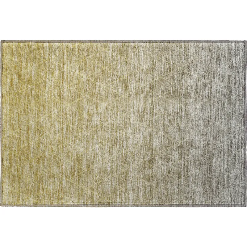 Luxury Washable Lazio Gold 1\'8\" x 2\'6\" Rug