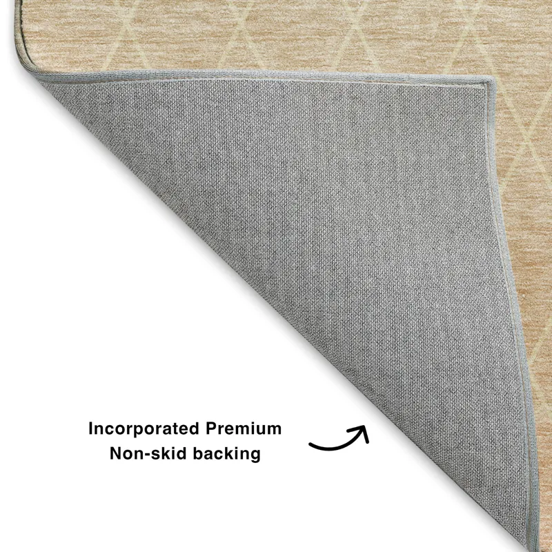 Luxury Washable Lazio Salmon 9\' x 12\' Rug