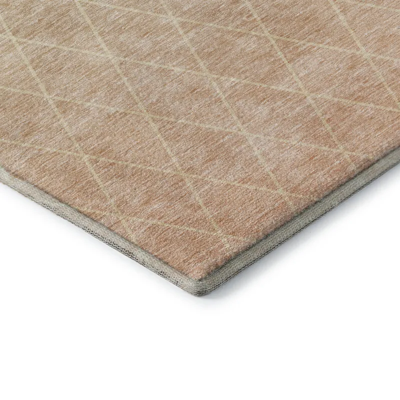 Luxury Washable Lazio Salmon 9\' x 12\' Rug