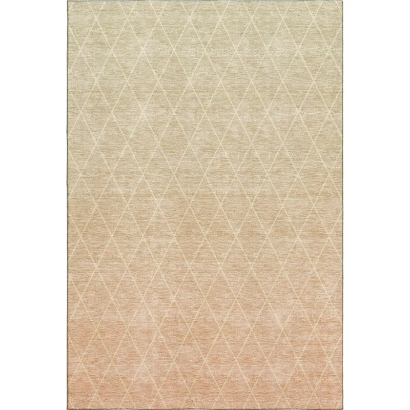 Luxury Washable Lazio Salmon 9\' x 12\' Rug