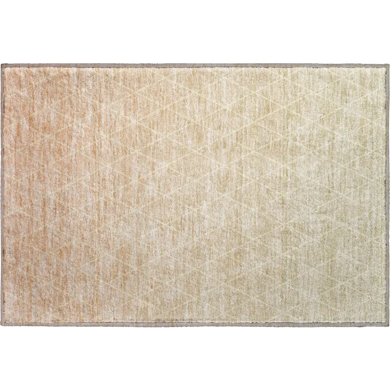 Luxury Washable Lazio Salmon 1\'8\" x 2\'6\" Rug