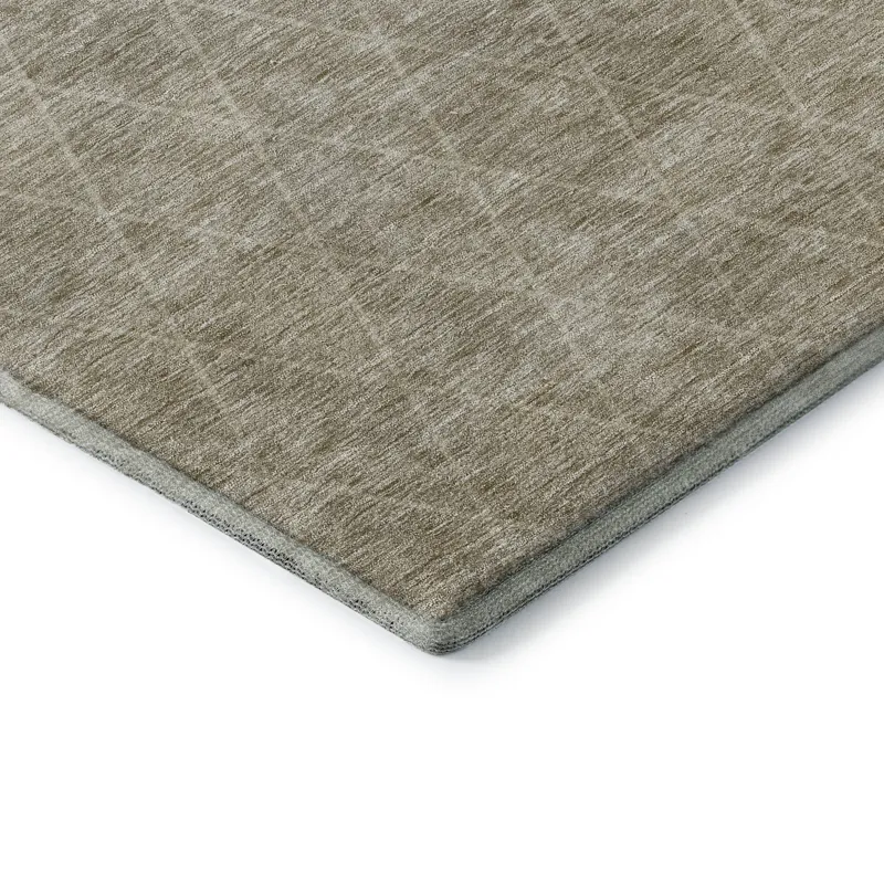 Luxury Washable Lazio Taupe 2\'6\" x 3\'10\" Rug