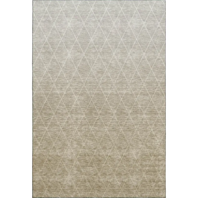 Luxury Washable Lazio Taupe 2\'6\" x 3\'10\" Rug