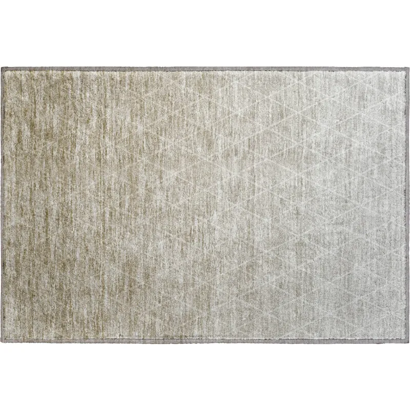 Luxury Washable Lazio Taupe 1\'8\" x 2\'6\" Rug
