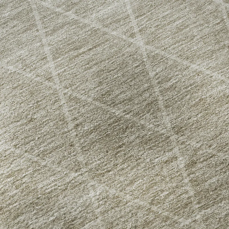Luxury Washable Lazio Taupe 2\'6\" x 3\'10\" Rug