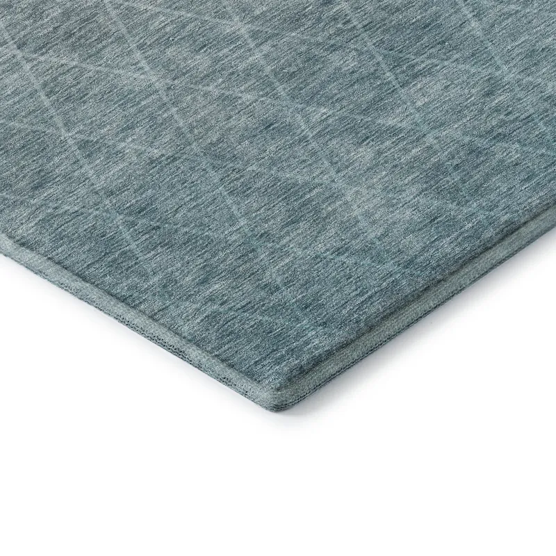 Luxury Washable Lazio Teal 8\' x 10\' Rug