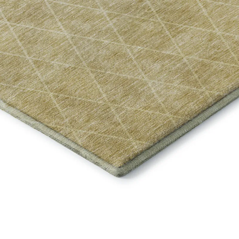 Luxury Washable Lazio Wheat 2\'6\" x 3\'10\" Rug