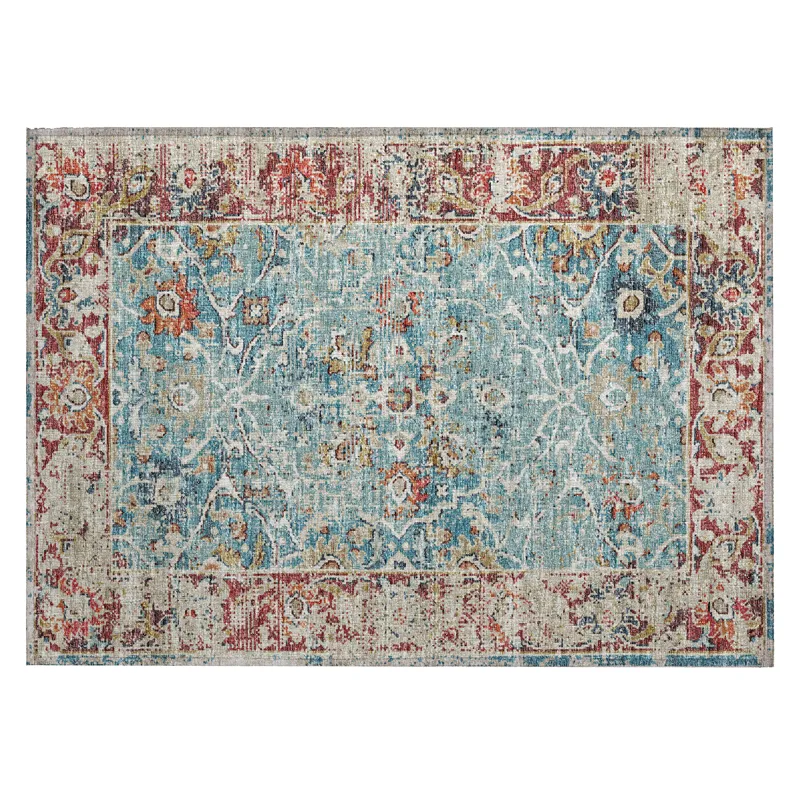 Indoor/Outdoor Marbella Mediterranean Washable 1\'8\" x 2\'6\" Rug